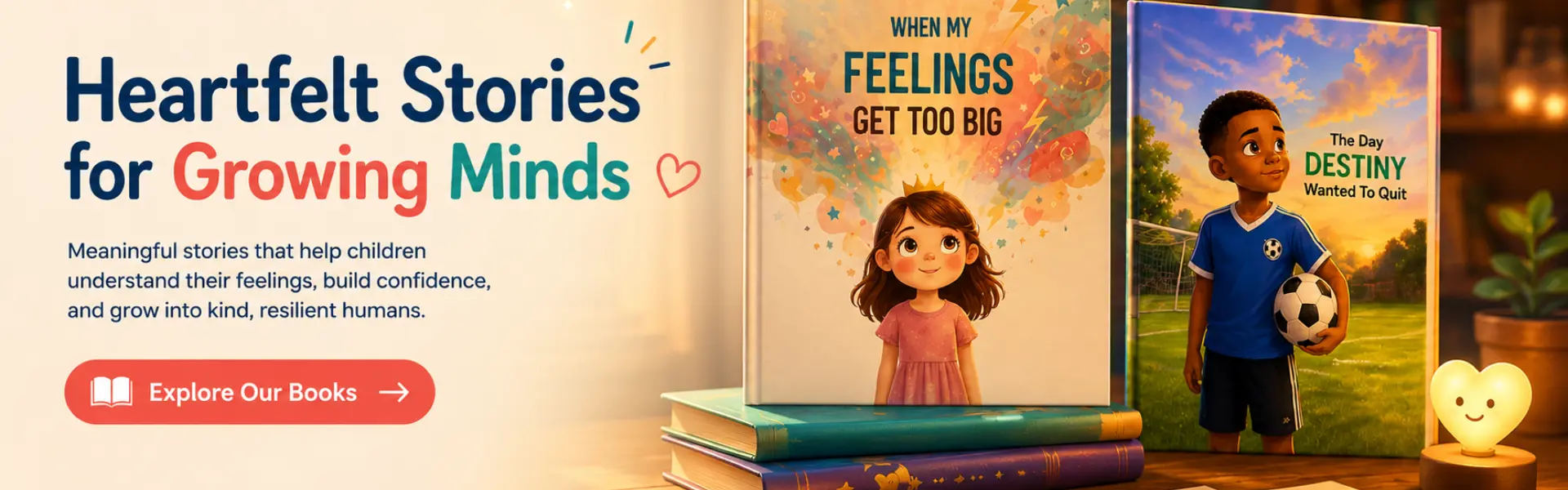 Children's emotional learning books When My Feelings Get Too Big and The Day Destiny Wanted to Quit