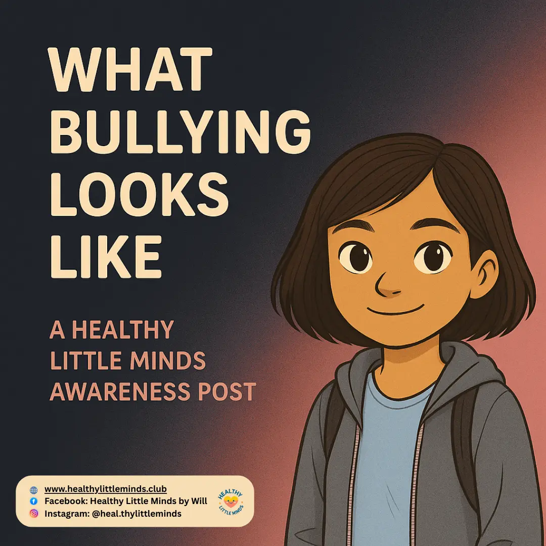 What Bullying Looks Like awareness post cover